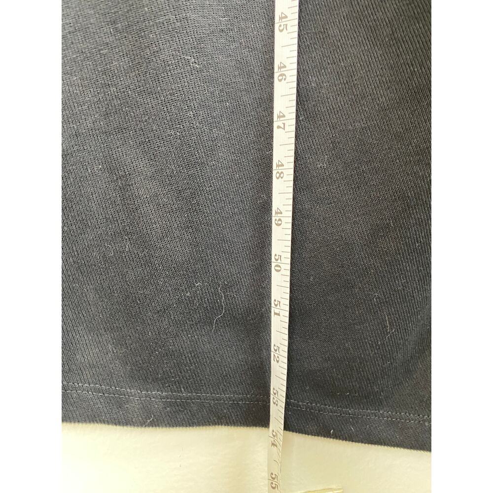 Line & Dot Ratha Ribbed Midi Dress Black Drawstring Side Slit Large - Picture 14 of 14